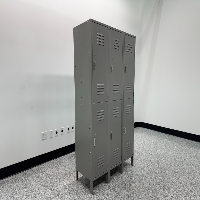 6-tier 3-wide Metal Locker image 0